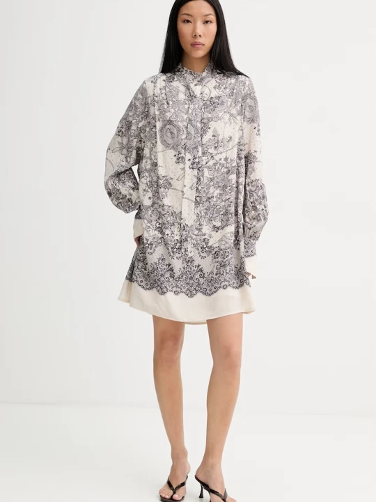 Zdjęcie produktu Blugirl Blumarine sukienka z wiskozy beżowy
