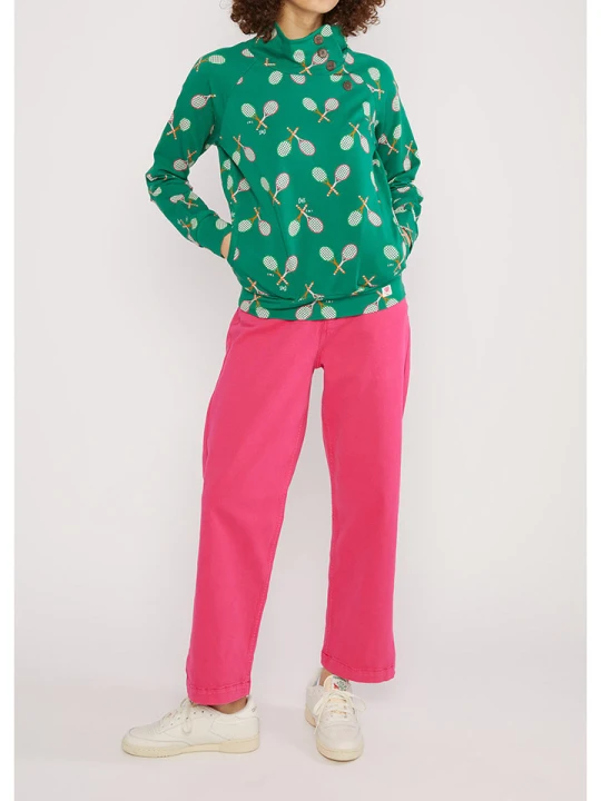 Zdjęcie produktu Blutsgeschwister Bluza "Oh So Nettkiss" w kolorze zielonym rozmiar: XXL