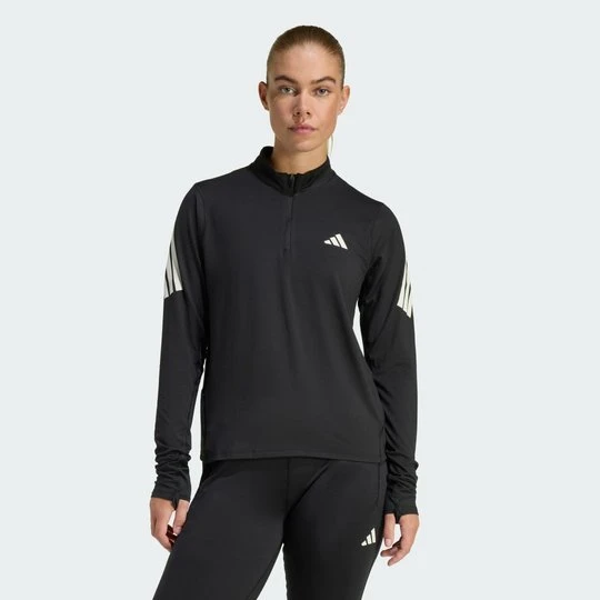 Zdjęcie produktu Bluza adi365 Iconic Running 1/2 Zip Adidas czarny