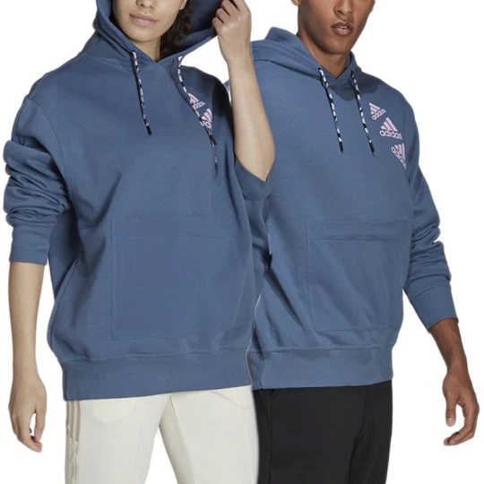 Zdjęcie produktu Bluza adidas Essentials BrandLove Fleece Hoodie HL9382 - niebieska