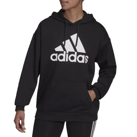 Zdjęcie produktu Bluza adidas Essentials Logo Boyfriend Fleece Hoodie HD1756 - czarne