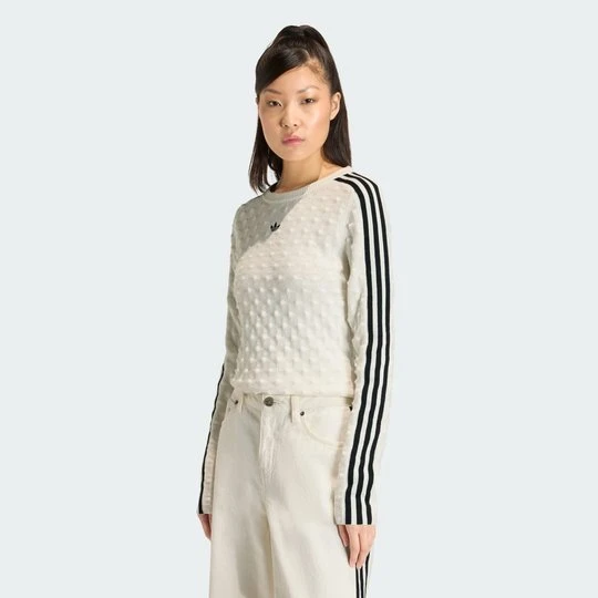 Zdjęcie produktu BLUZA ADIDAS ORIGINALS SLIM SOLID SPIKE KNIT biały