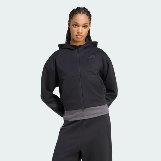 Zdjęcie produktu Bluza adidas Z.N.E. Cropped Full Zip czarny