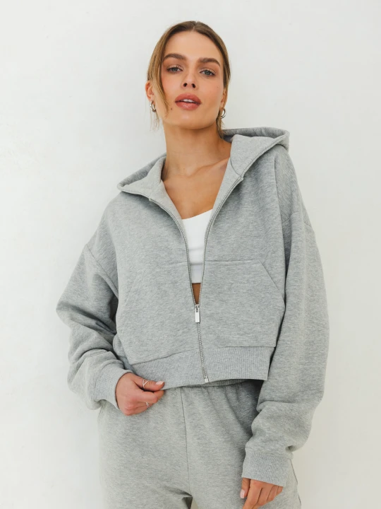Zdjęcie produktu BLUZA AGA SZARY MELANŻ M - Flawless