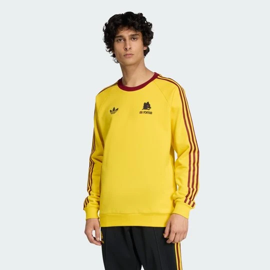 Zdjęcie produktu Bluza AS Roma Originals Crew Adidas Super Yellow