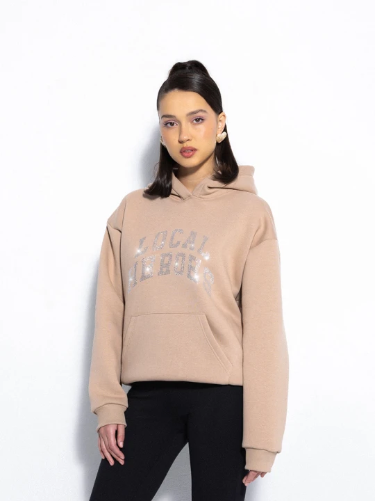 Zdjęcie produktu Bluza aura rhinestones latte Local Heroes