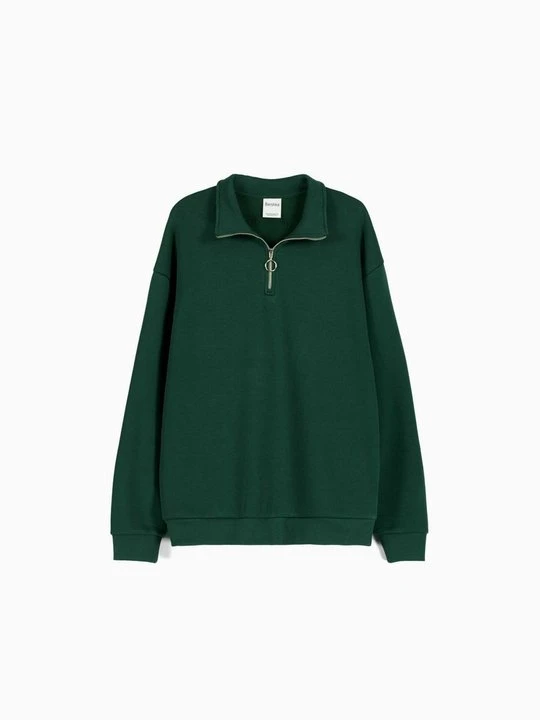 Zdjęcie produktu Bluza Bershka ciemnozielony
