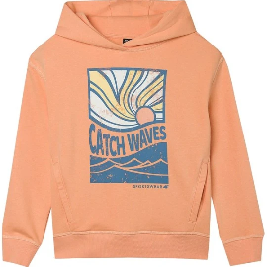 Zdjęcie produktu Bluza chłopięca 4FJWSS24TSWSM0935 4F Pomarańczowy
