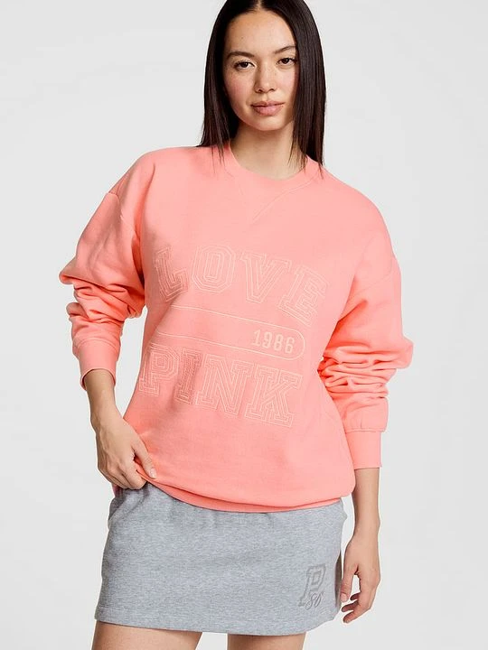 Zdjęcie produktu Bluza crew Campus Fleece Victoria's Secret Różowy