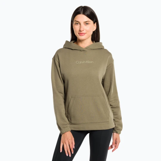Zdjęcie produktu Bluza damska Calvin Klein Hoodie grey olive Zielony