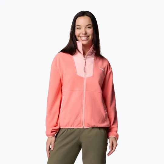Zdjęcie produktu Bluza damska Columbia Sequoia Grove Full Zip alpenglow / pink sand Pomarańczowy