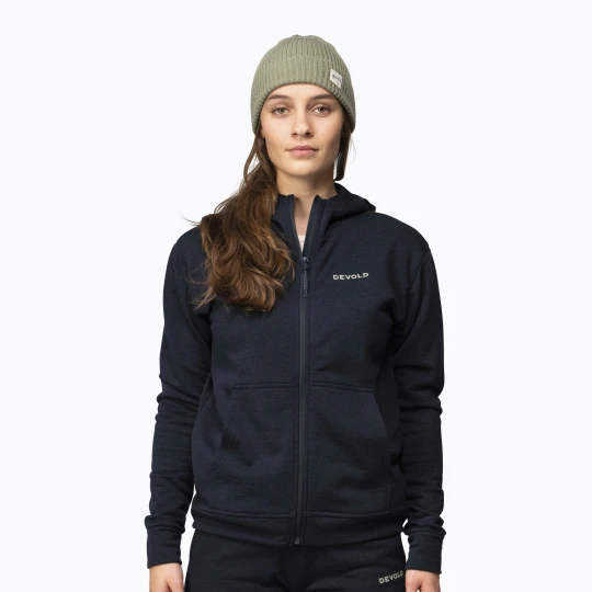 Zdjęcie produktu Bluza damska Devold Everyday Zip Hoodie ink Czarny