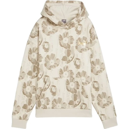 Zdjęcie produktu Bluza damska Ess+ Class Act AOP Hoodie FL Puma Beżowy
