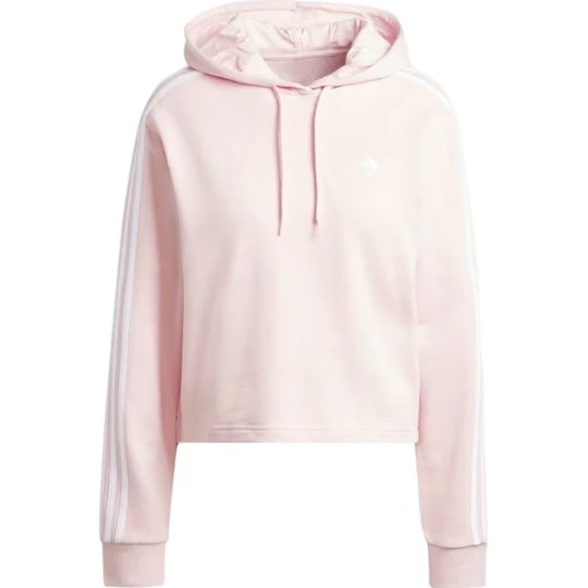 Zdjęcie produktu Bluza damska Essentials 3-Stripes French Terry Crop Hoodie Adidas Szary