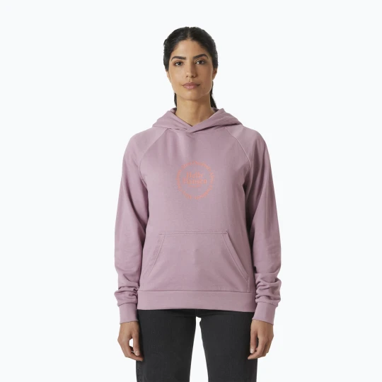 Zdjęcie produktu Bluza damska Helly Hansen Core Graphic Hoodie purple clay Fioletowy