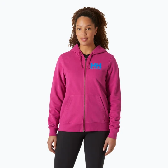 Zdjęcie produktu Bluza damska Helly Hansen HH Logo Full Zip Hoodie 2.0 magenta 2.0 Różowy