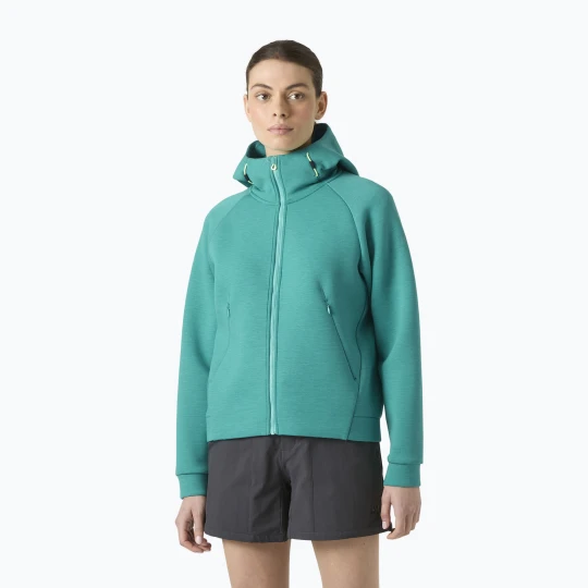 Zdjęcie produktu Bluza damska Helly Hansen HP Ocean Full Zip Jacket 2.0 dark melange Zielony