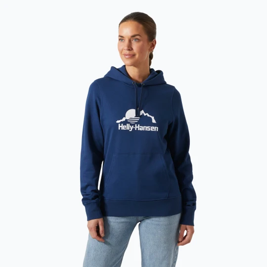 Zdjęcie produktu Bluza damska Helly Hansen Nord Graphic Pullover Hoodie ocean Granatowy