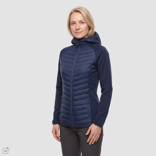 Zdjęcie produktu Bluza damska hybrydowa sportowa Norna granatowa Alpine Pro