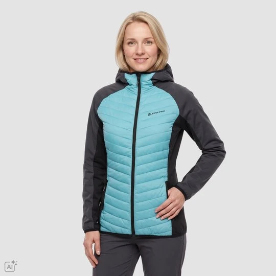 Zdjęcie produktu Bluza damska hybrydowa sportowa Norna niebieska Alpine Pro