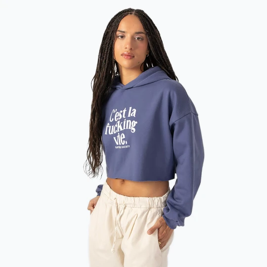 Zdjęcie produktu Bluza damska Kaotiko C'est la vie Crew grape Niebieski