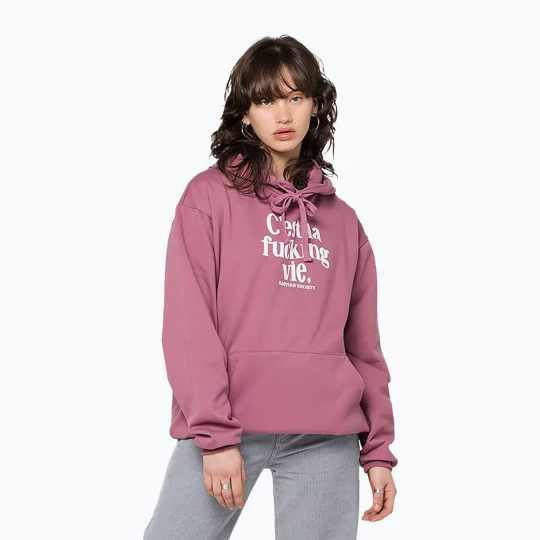 Zdjęcie produktu Bluza damska Kaotiko C'est la vie Hoodie cherry Różowy