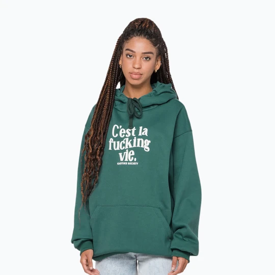 Zdjęcie produktu Bluza damska Kaotiko C'est la vie Hoodie jade Zielony