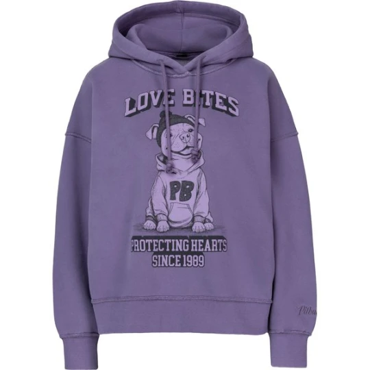 Zdjęcie produktu Bluza damska Love Bites Hodded Sweatshirt Pitbull West Coast Fioletowy