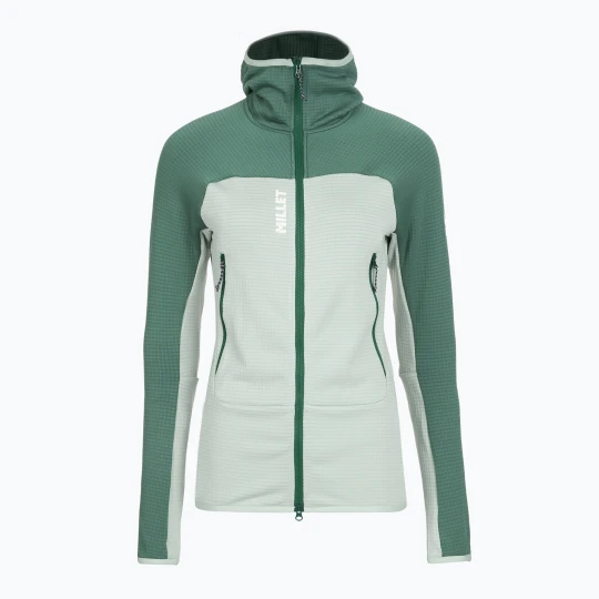 Zdjęcie produktu Bluza damska Millet Fusion Grid Hoodie seaweed / bottle Zielony
