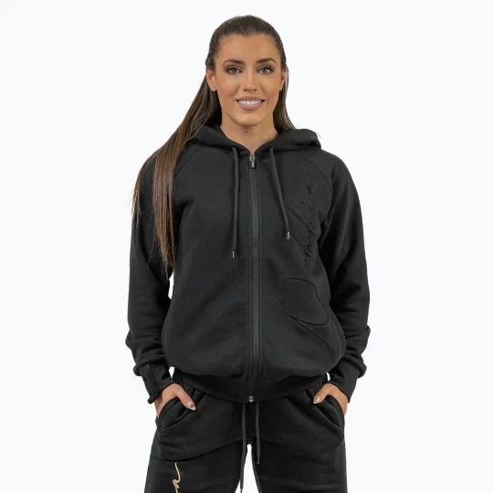 Zdjęcie produktu Bluza damska NEBBIA Signature Intense black / gold