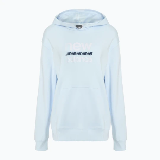 Zdjęcie produktu Bluza damska New Balance Sport Graphic French Terry Hoodie ice blue