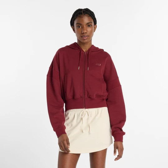 Zdjęcie produktu Bluza damska New Balance WJ51506MHB – bordowa