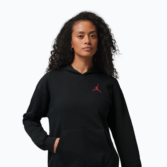 Zdjęcie produktu Bluza damska Nike Jordan Fleece Hoodie black / gym red
