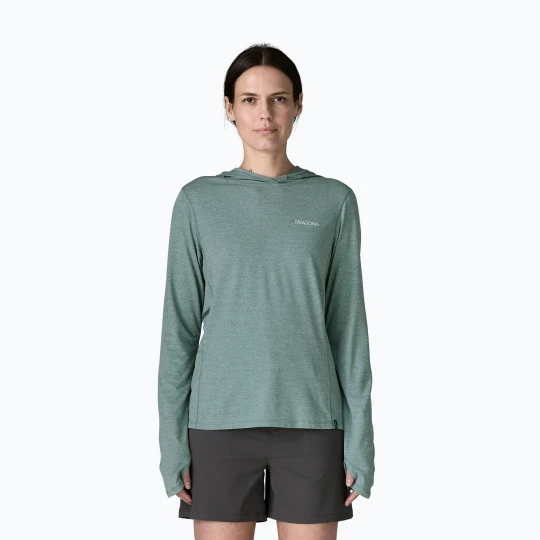 Zdjęcie produktu Bluza damska Patagonia Capilene Cool Sun Hoody nouveau green / blue sage x-dye