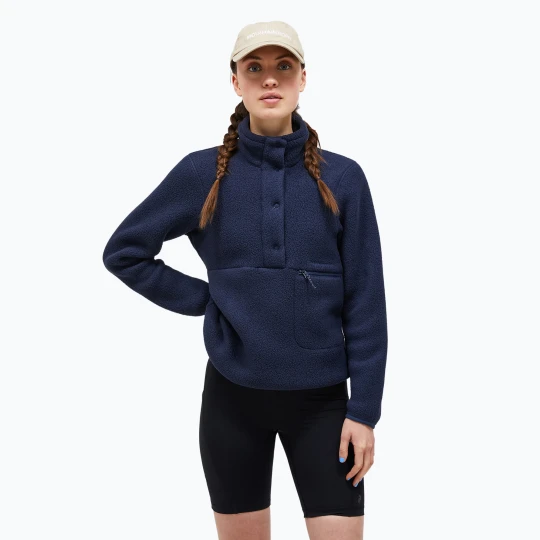 Zdjęcie produktu Bluza damska Peak Performance Fleece W Fleece Snap T-Neck 2N3 neck Granatowy