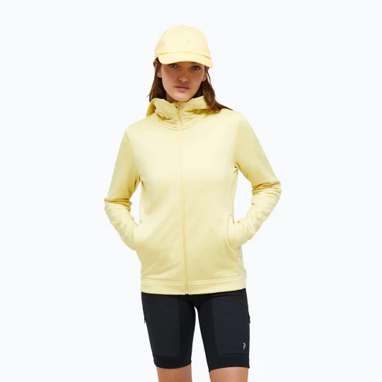 Zdjęcie produktu Bluza damska Peak Performance Rider Tech Zip Hood mellow yellow