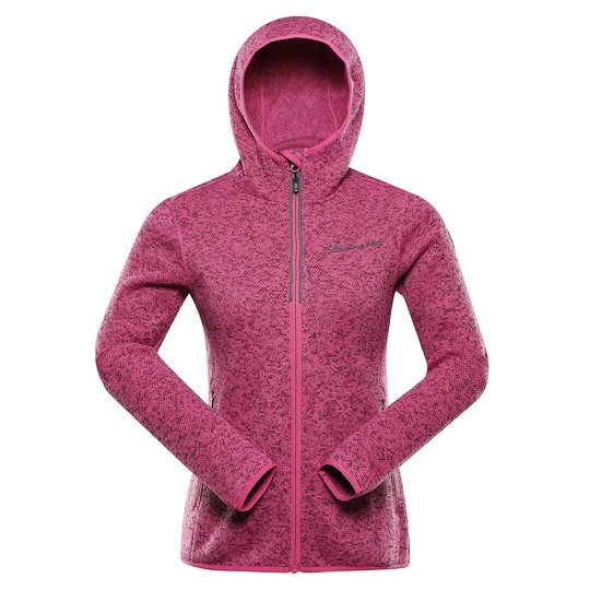 Zdjęcie produktu Bluza damska polarowa z kapturem Zega 2 różowa Alpine Pro
