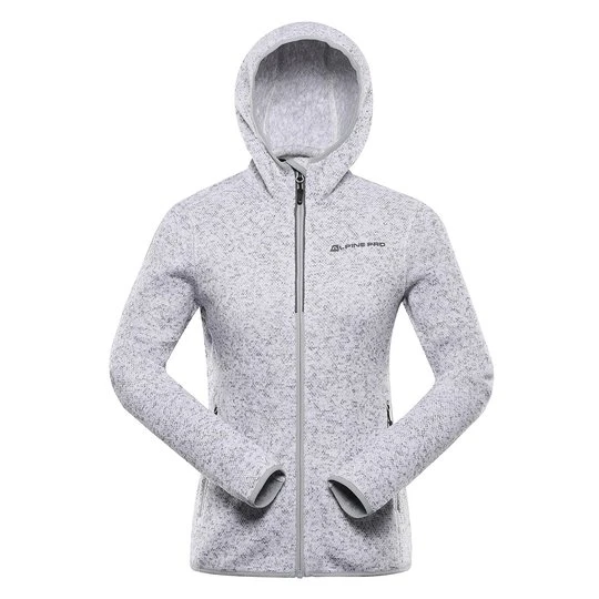 Zdjęcie produktu Bluza damska polarowa z kapturem Zega 2 szara Alpine Pro