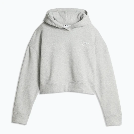 Zdjęcie produktu Bluza damska PUMA x HYROX World Cropped Hoodie light grey
