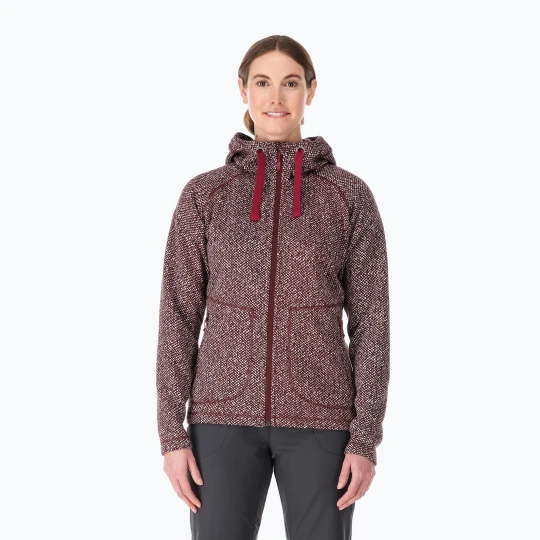 Zdjęcie produktu Bluza damska Rab Amy Hoody rioja Czerwony