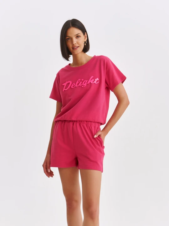 Zdjęcie produktu Bluza damska różowa - SBL1290RO bluza nierozpinana - TOP SECRET - Odzieżowy sklep internetowy TOP SECRET