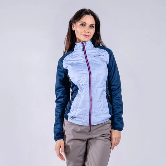 Zdjęcie produktu Bluza damska sportowa z wełną merino Jorwa niebieska Alpine Pro