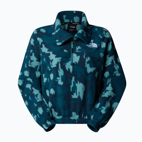 Zdjęcie produktu Bluza damska The North Face Mountain Athletics Fleece 1 / 4 Zip Print deep cypress painted Niebieski