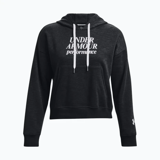 Zdjęcie produktu Bluza damska Under Armour Essential Script Hoodie black / jet gray / white