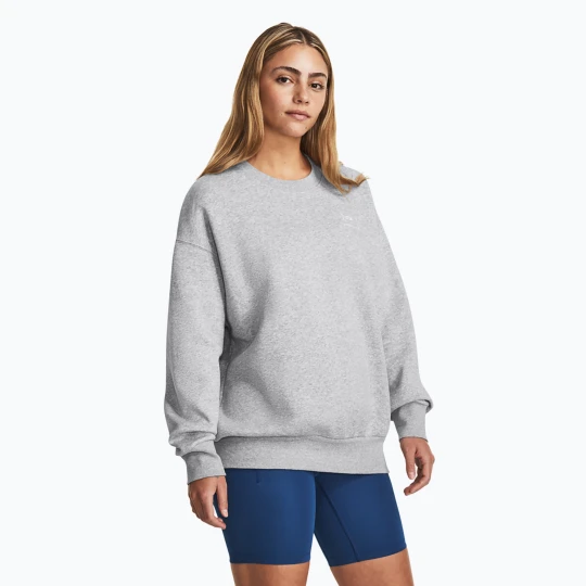 Zdjęcie produktu Bluza damska Under Armour Icon Fleece Crew mod gray light heather / white Szary