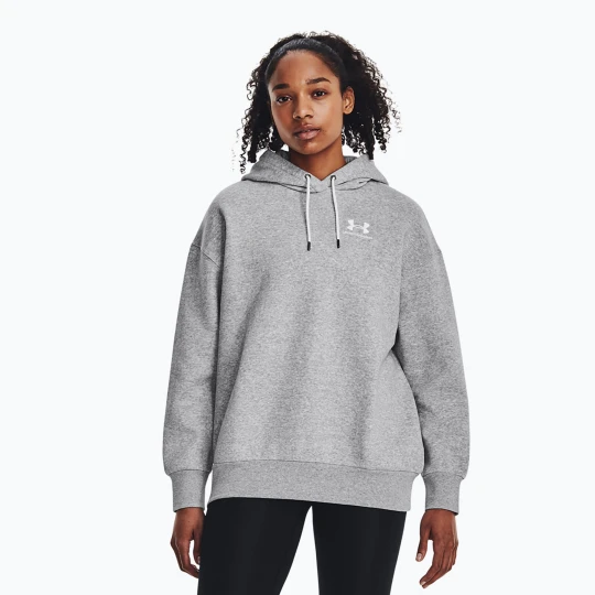 Zdjęcie produktu Bluza damska Under Armour Icon Fleece Hoodie mod gray light heather / white Szary