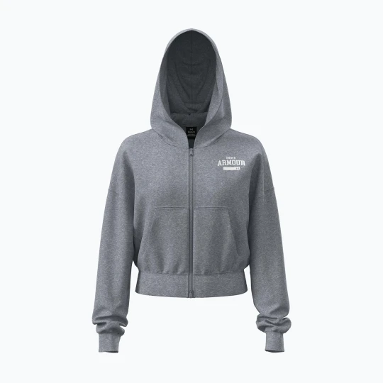 Zdjęcie produktu Bluza damska Under Armour Icon Fleece Nov FZ mod gray light heather / white Szary