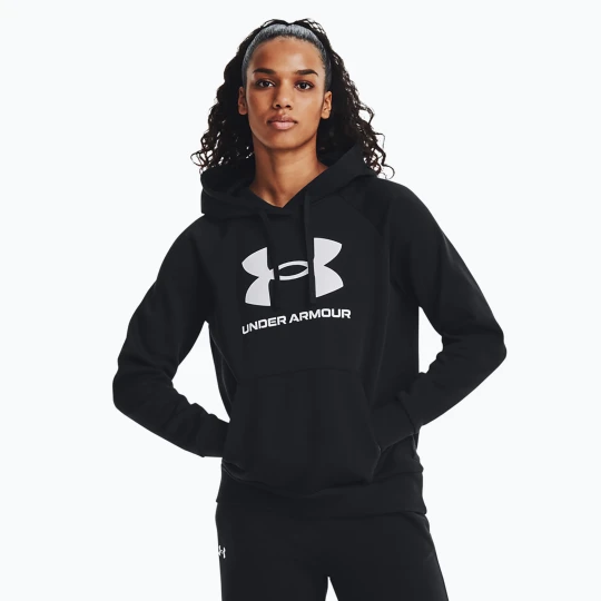 Zdjęcie produktu Bluza damska Under Armour Rival Fleece Big Logo Hoody black / white