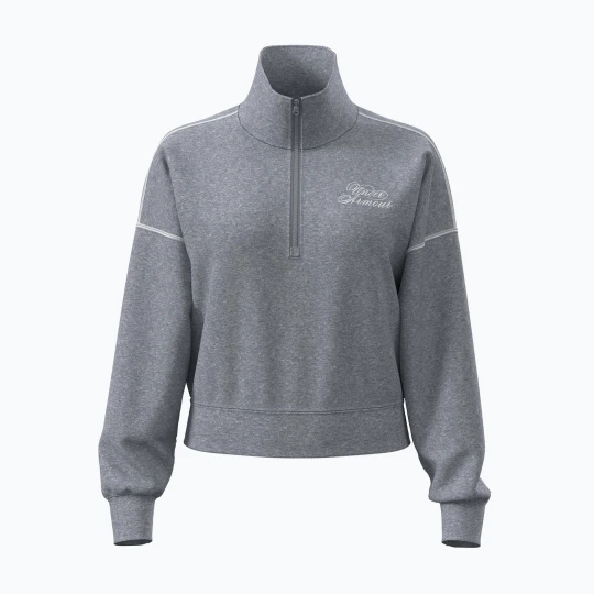 Zdjęcie produktu Bluza damska Under Armour Rival Fleece Script HZ mod gray light heather / white Szary