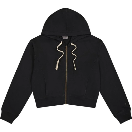 Zdjęcie produktu Bluza damska Vintage Wash Cropped Full-Zip Champion Czarny